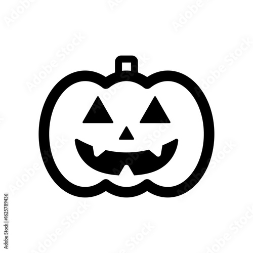 ジャックランタンのアイコンイラスト