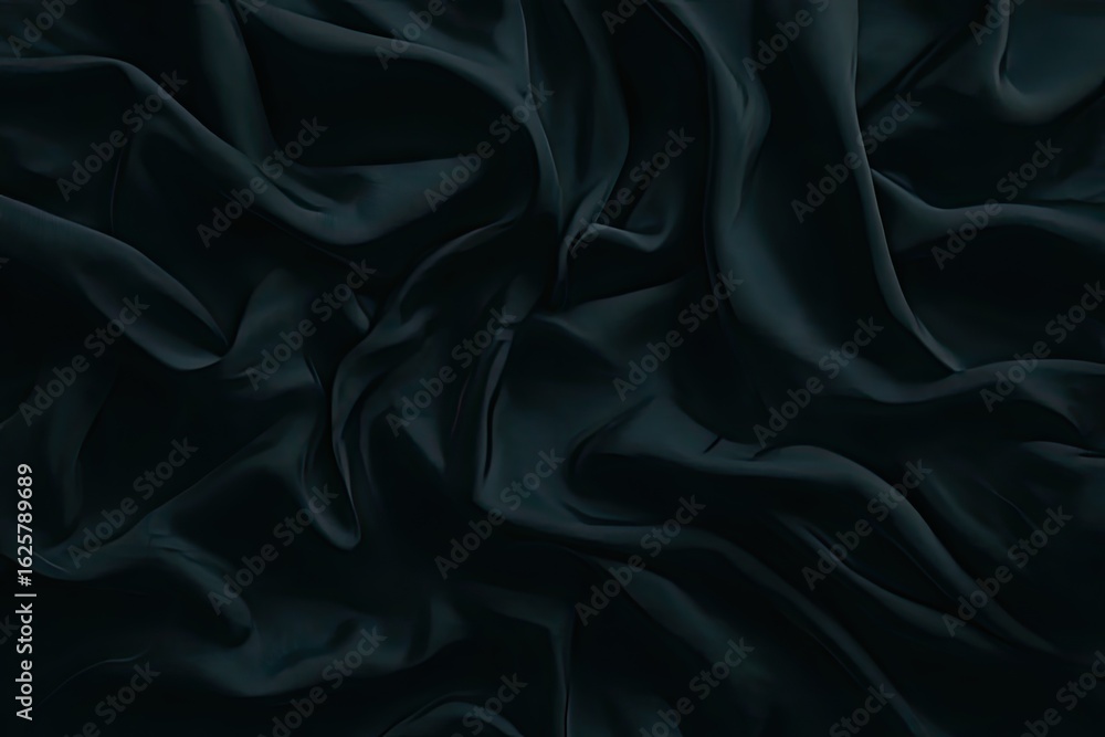 Obraz premium Deep dark folds of luxurious, draped fabric