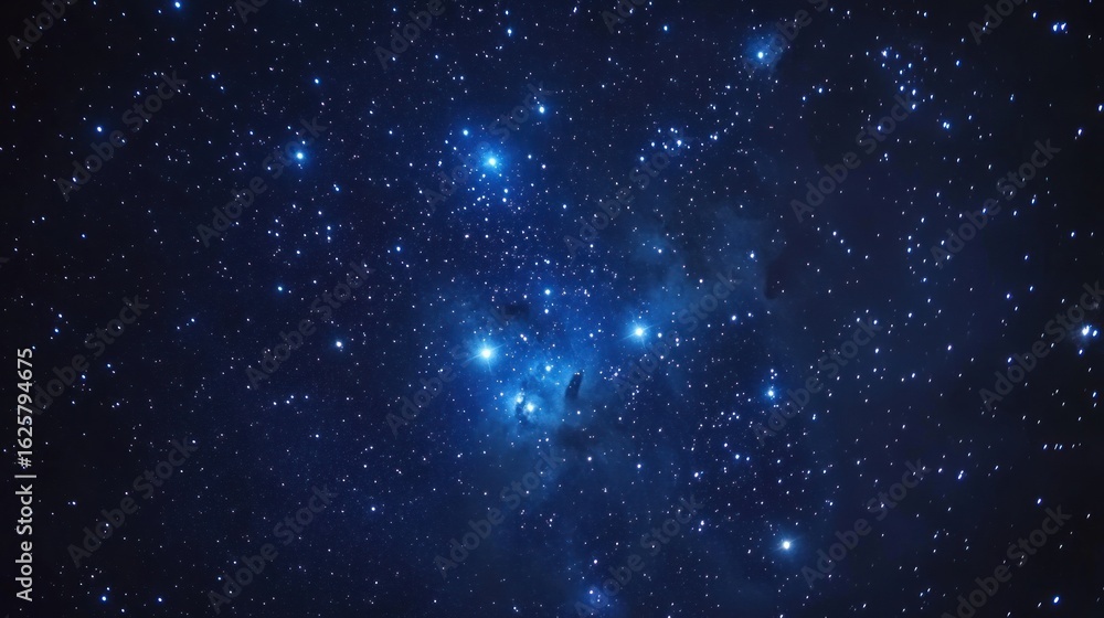 Naklejka premium Cosmic Nebula Cluster