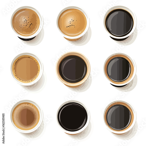 Variety of Paper Takeaway Cups