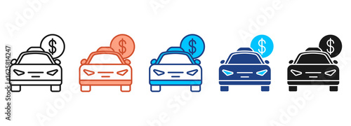 Finance Icon Set Multiple Style Collection