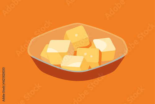 marinating-tofu-cubes-in-glass-bowl