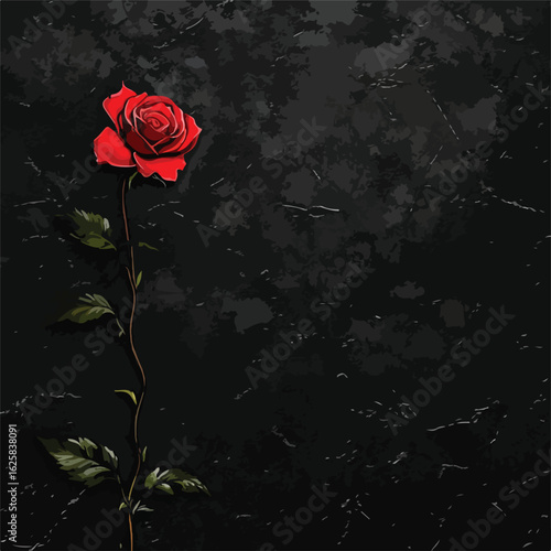 Romantic Valentine's Day Red Rose Banner