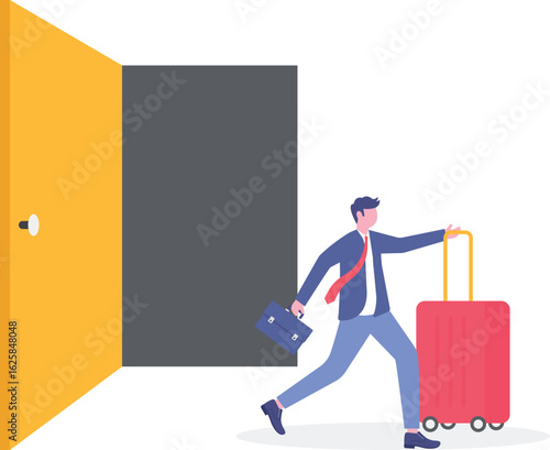 Flat illustration of smart businesswoman hold pencil write meeting agenda checklist with calendar and clock priority of important task
