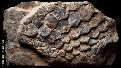 Fossilized Dinosaur Skin Impression Detailing Unique Texture