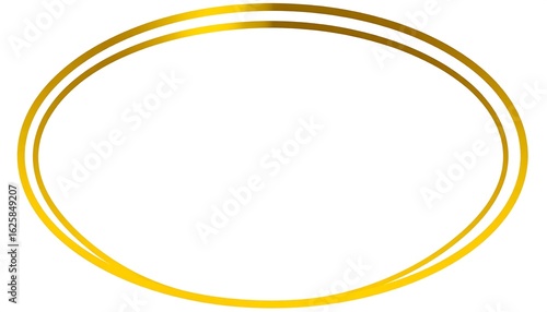 Gold oval frame (1)