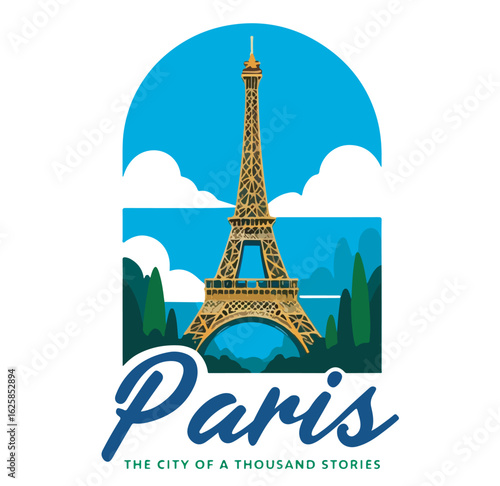 eiffel tower vector icon