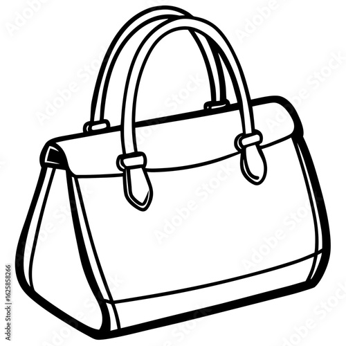 Stylish Purse Illustration Vector