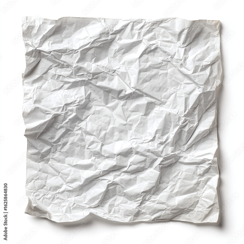 Obraz premium crumpled white paper