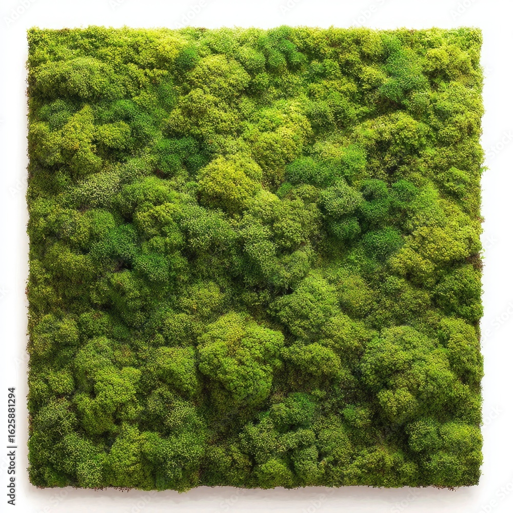 Naklejka premium Square moss wall art