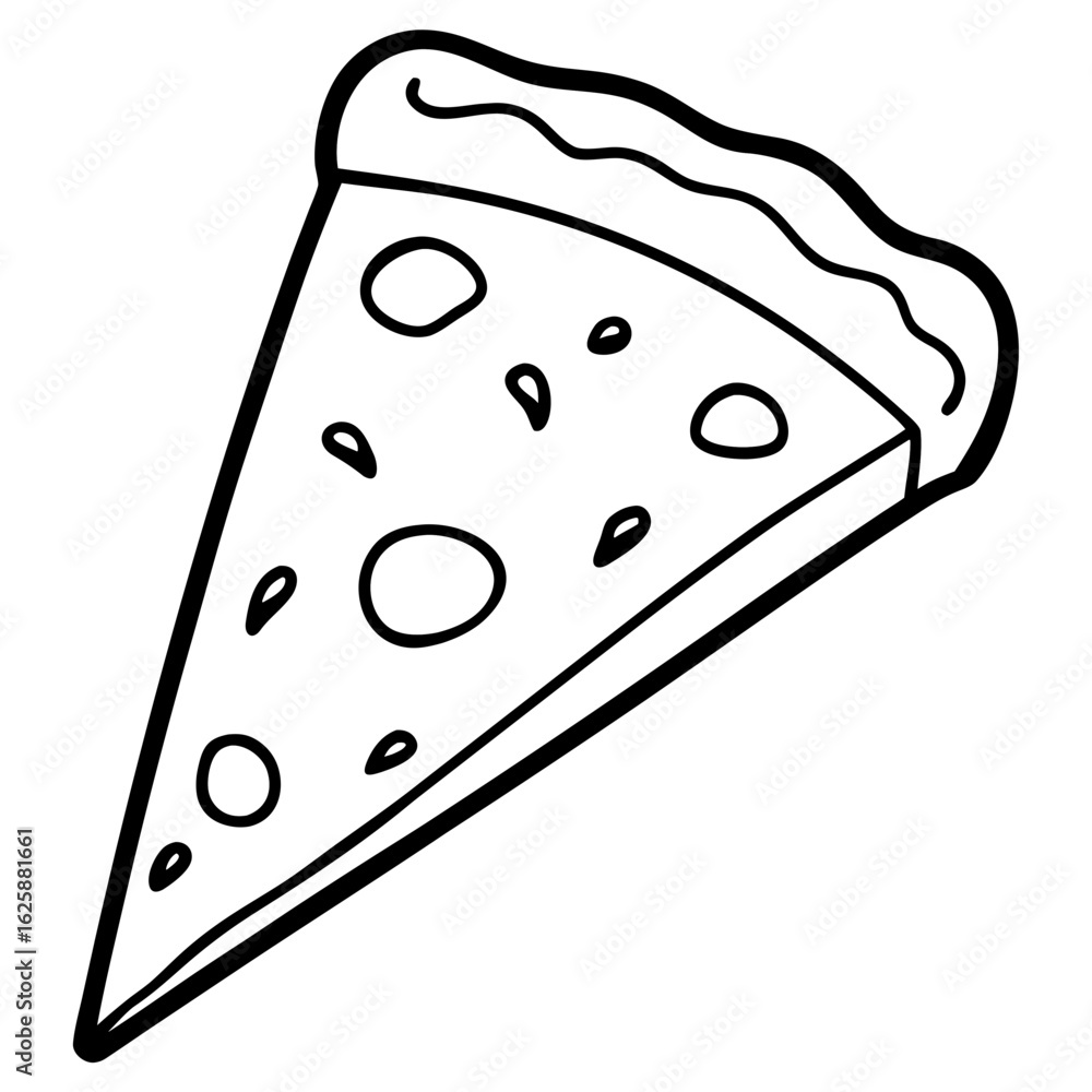 Cheesy Pizza Slice Art Vector Cheesy Pizza Slice Art Vector