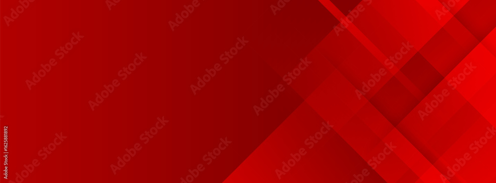 Fototapeta premium Dynamic abstract geometric design featuring overlapping diagonal layers on a vibrant red background for modern presentations.vector