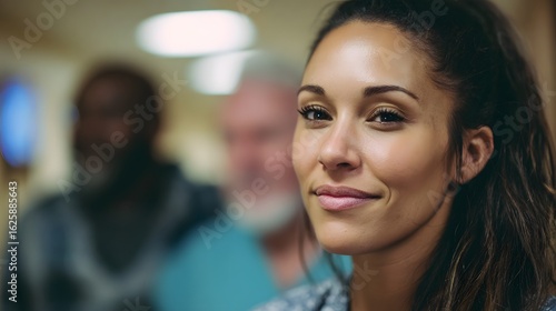 Wallpaper Mural Nurse providing emotional support to a family member during a hospital visit Torontodigital.ca
