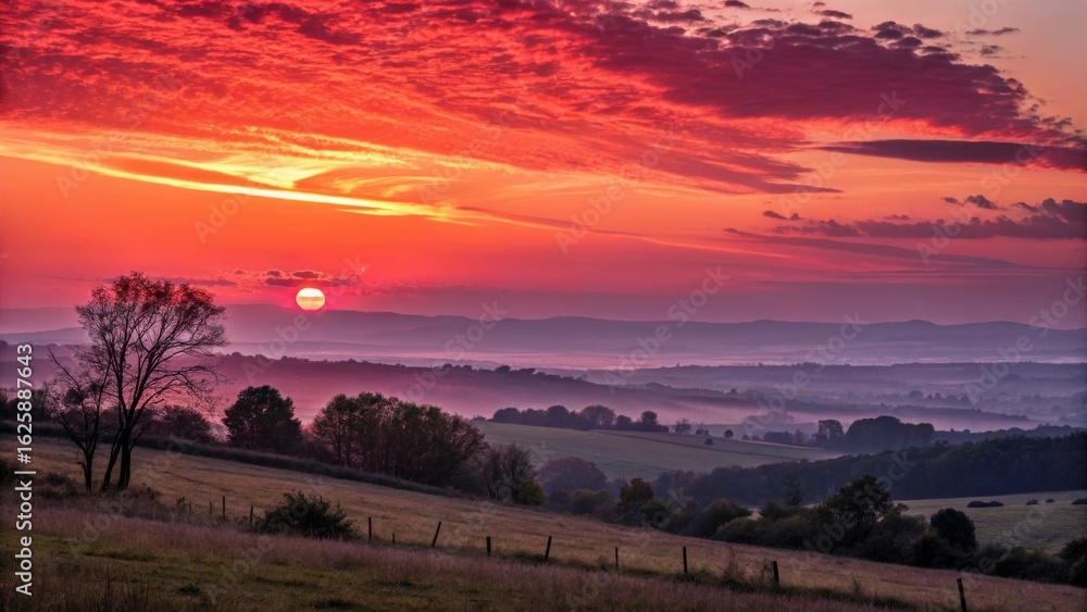 Obraz premium sunset in the mountains