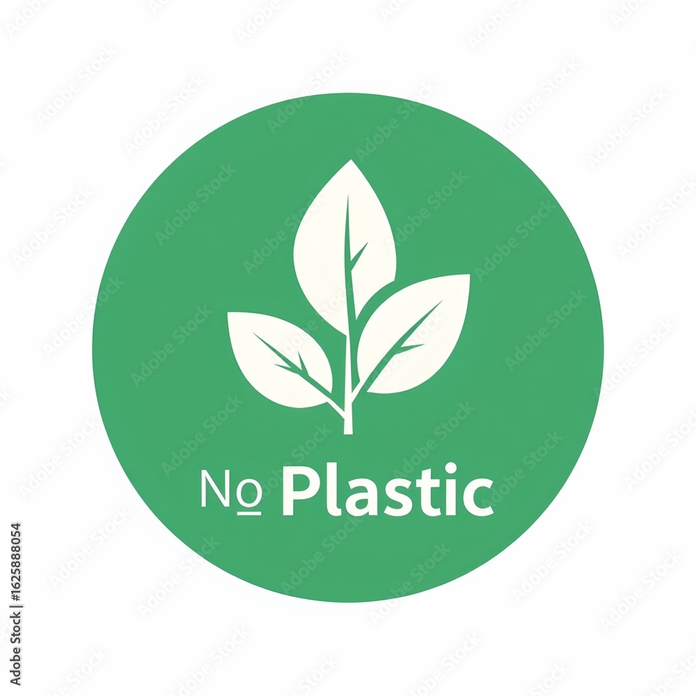 Ecofriendly Plastic Badge Icon Ecofriendly Plastic Badge Icon