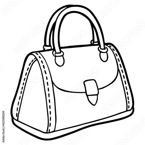 Elegant Handbag Art Vector