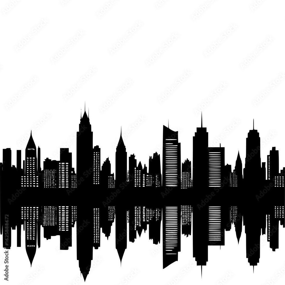 Naklejka premium City landscape vector