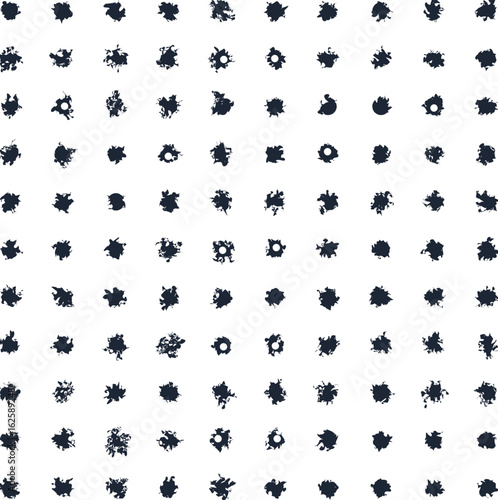WebTexture in the form of torn dirty spots. Some of the objects have holes.
