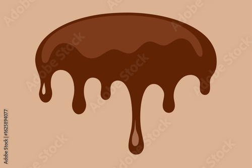 melted chocolate dripping