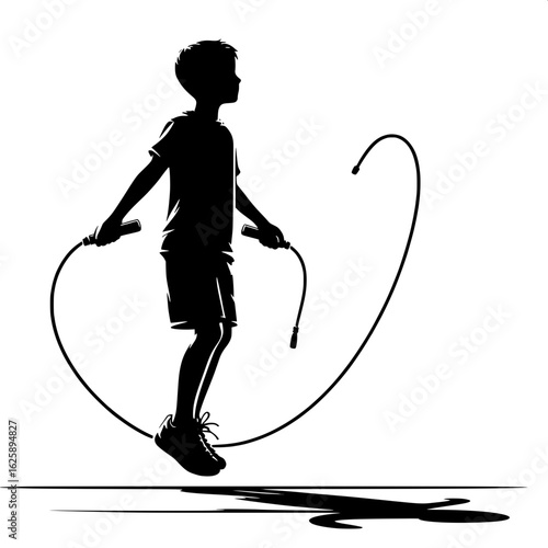 Boy Skipping Rope