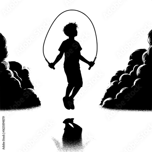 Boy Skipping Rope