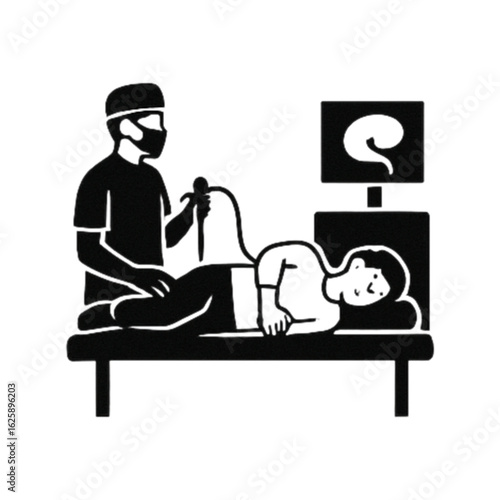 大腸内視鏡検査のイラスト