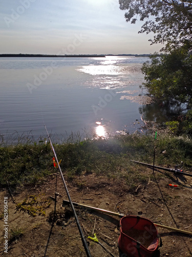 Tranquil Fishing Spot at Sunset