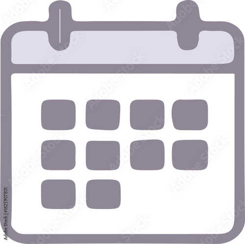 Flat Vector Date Symbol in Clean Style