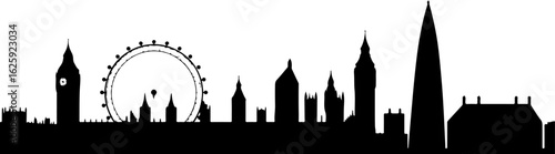 City Skyline, Urban Silhouette, Cityscape Art, 