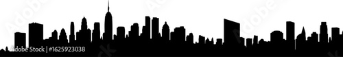 City Skyline, Urban Silhouette, Cityscape Art, 