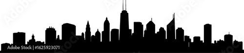 City Skyline, Urban Silhouette, Cityscape Art, 