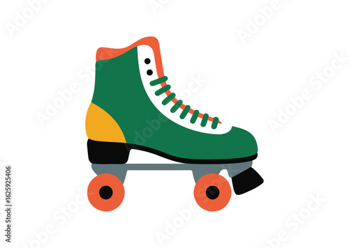 Roller skate Vector Illustration, Roller skate Icon