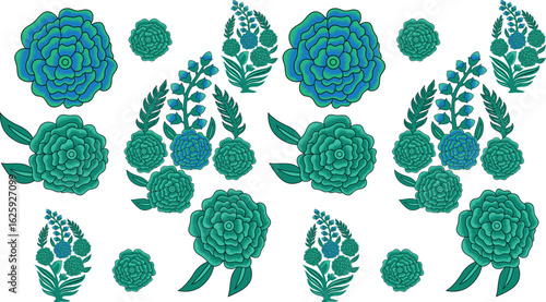 seamless background with leaves pattern natural summer ripe