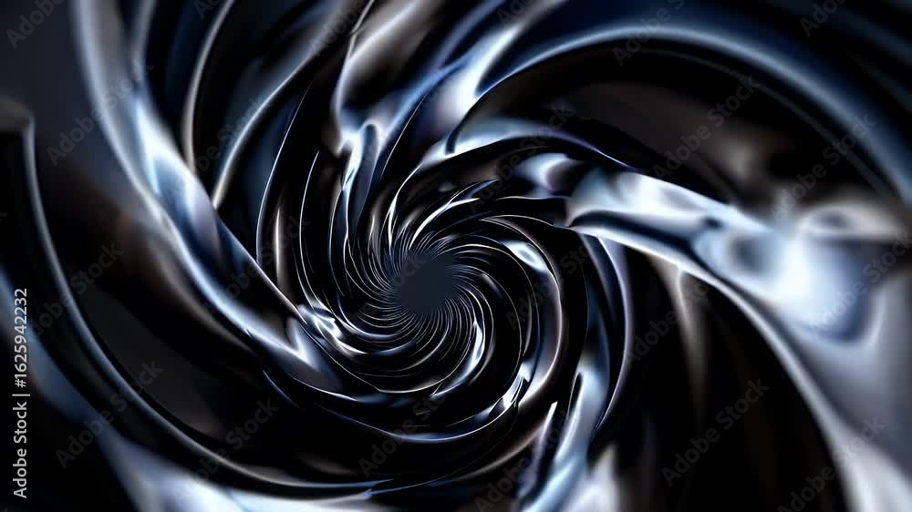 An entrancing 4K seamless video loop dark spiral tunnel subtle lighting depth rotating hypnotically to create mesmerizing visual ideal VJ loops ambient art shows digital