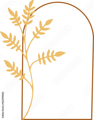 Mirror frame with leaf bail