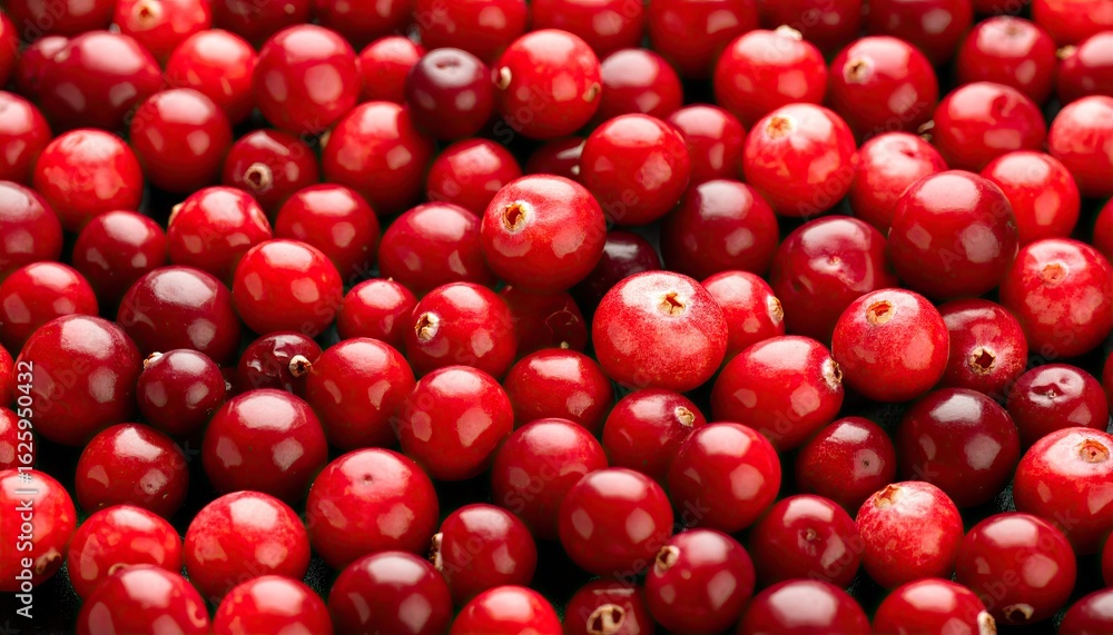Lingonberries close-up on a black background Lingonberries close-up on a black background
