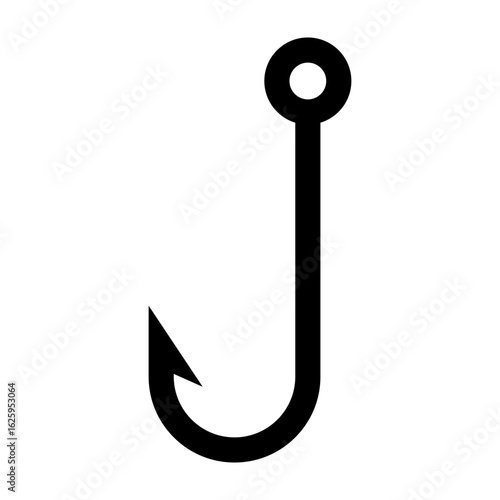Fishing hook icon isolated on white background