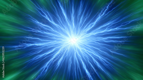 A stunning visual representation of energy, showcasing a vibrant electric burst against a colorful background.