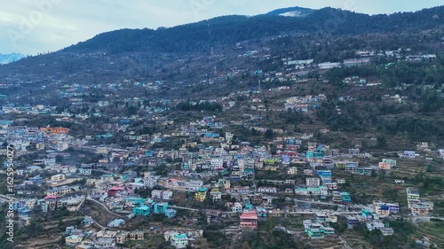 Wallpaper Mural Auli Joshimath Aerial View in 4K | Snow-Capped Himalayas from Drone Snow-Covered Auli Joshimath from Above | 4K Scenic Himalayan Aerials Torontodigital.ca