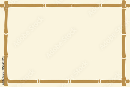 Handcrafted wood frame illustration