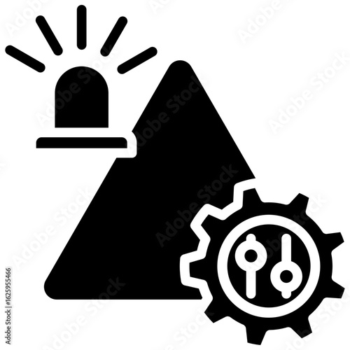 Incident Control glyph icon