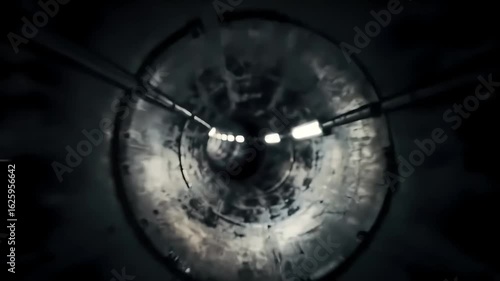 Tunnel Vision Descent into the Unknown, Abstract Motion & Light