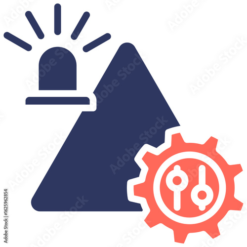 Incident Control glyph color icon