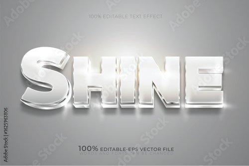 white shine text, shiny text