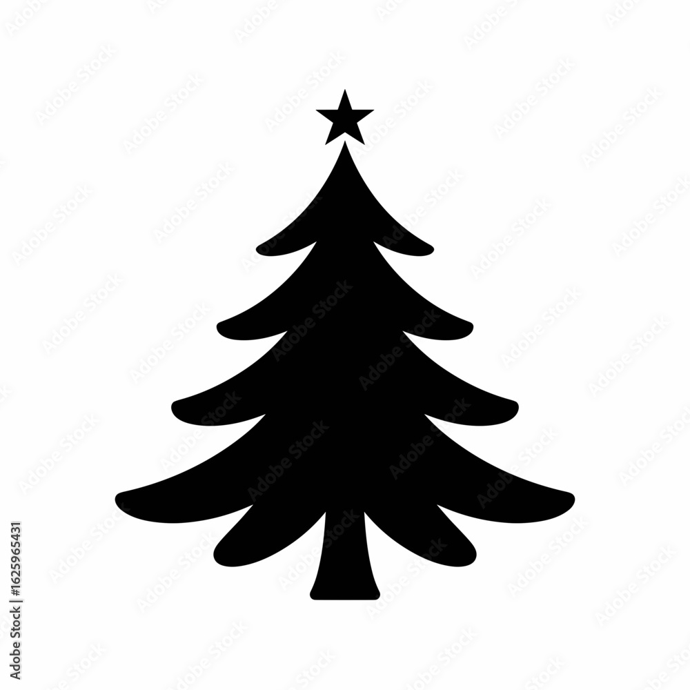 Fototapeta premium Christmas Tree Icon