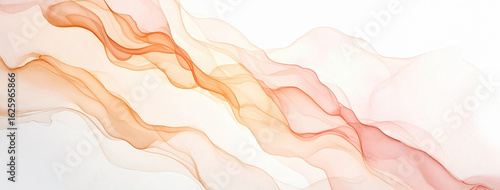 Abstract Watercolor Texture Background – Soft Pink and Sand Tones with Organic Flow Pattern