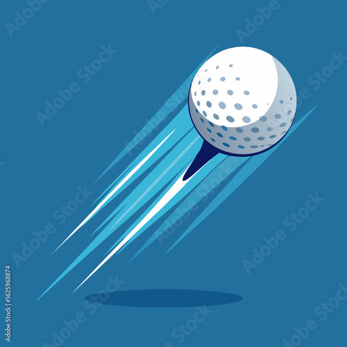 illustration of a golf ball on a tee