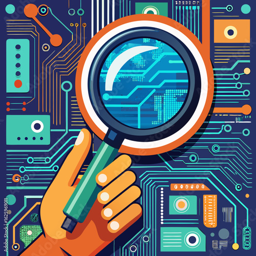 vector magnifying glass