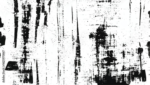 Abstract black and white grunge texture with scratched surface. Grunge distressed texture. Monochrome grunge texture.