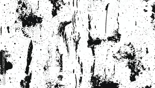Abstract grunge black and white distressed texture background. Grunge overlay background. Monochrome Texture.